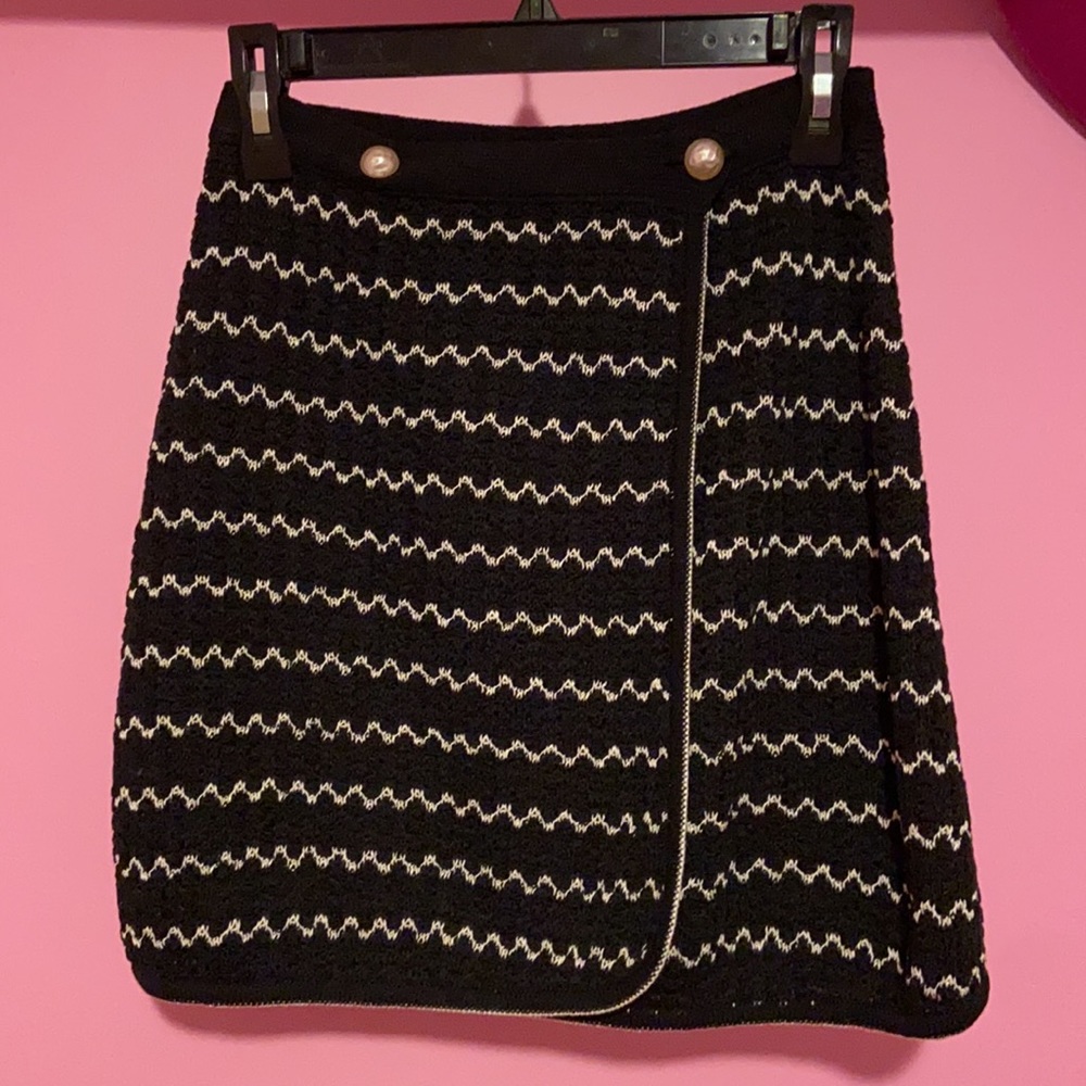 Vintage Chanel button wrap skirt
